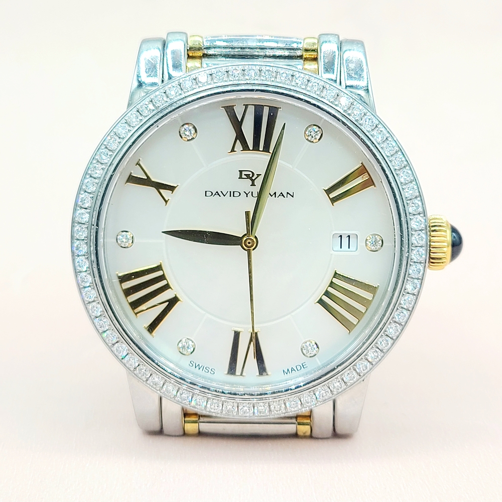 David Yurman 38mm Classic Quartz Watch
With 18k Gold & Diamond Bezel